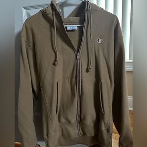 Champion Tan Zip Up Hoodie